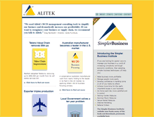 Tablet Screenshot of alitek.com.au